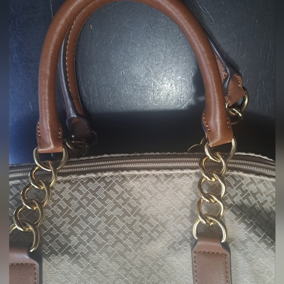 NWOT Tommy Hilfiger Khaki Satchel/Hand Bag 13"×9" - Picture 7 of 11